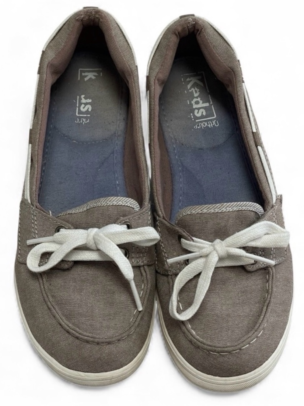 Keds Canvas Boat Shoes Brown Lace Up Flats Women’s Size 7